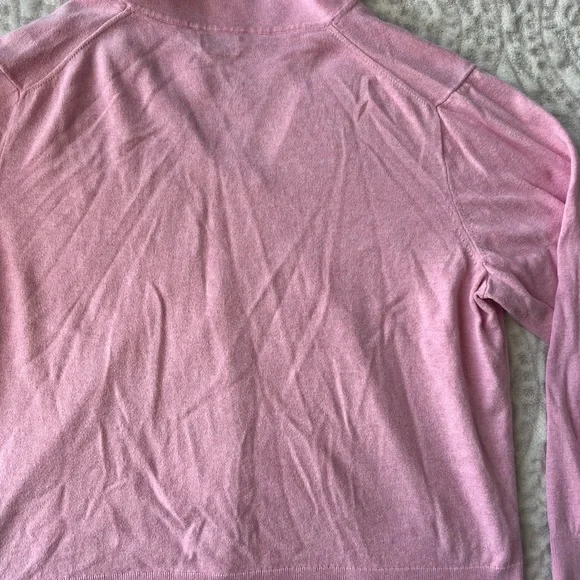 J. Crew Women’s Light Pink Collared V-Neck Pullover Sweater - Picture 9 of 9